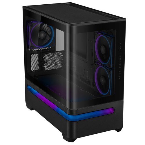 Asus Prime AP202 TG ARGB Noir Noir - Boîtier PC Asus - grosbill.com - 1