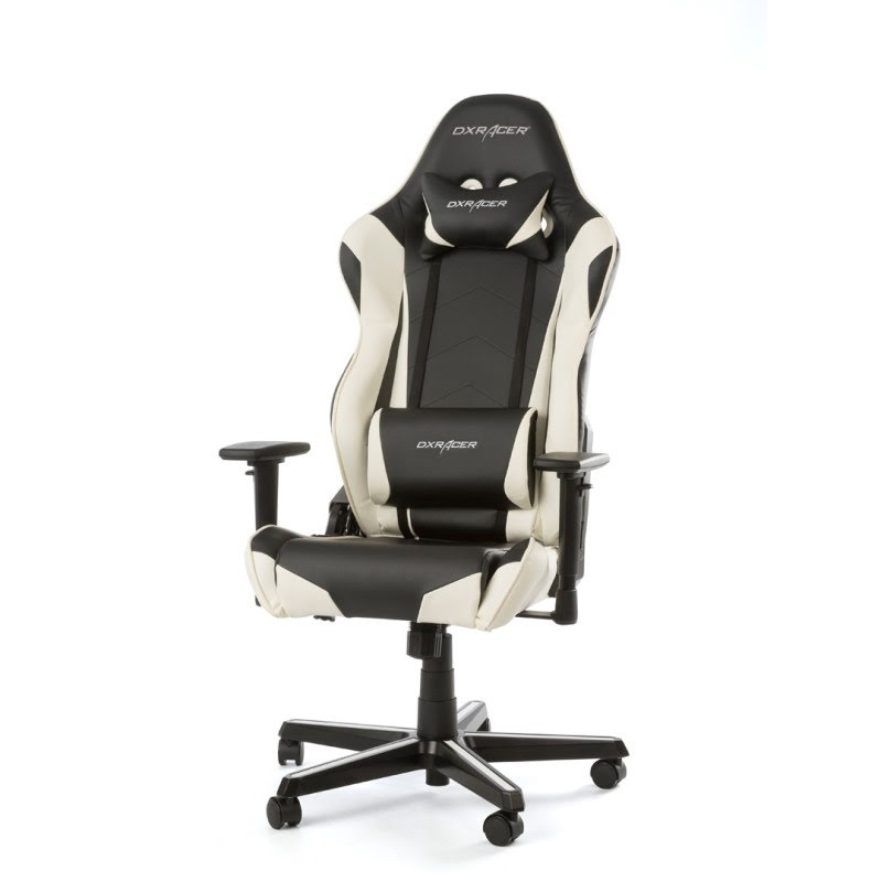 DXRacer Racing R0-NW Noir/Blanc - Siège PC Gamer - grosbill.com - 2