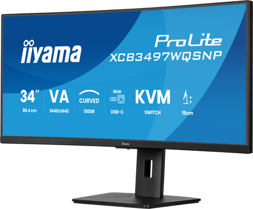 Iiyama 34 pouces  XCB3497WQSNP-B1 - Ecran PC Iiyama - grosbill.com - 1