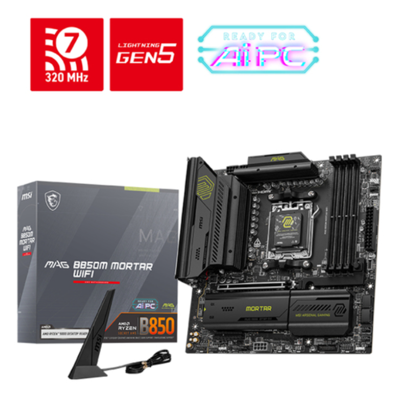 MSI MAG B850M MORTAR WIFI Micro-ATX  - Carte mère MSI - 0