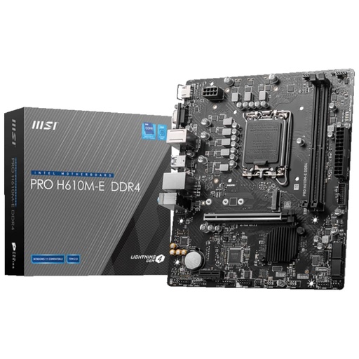 MSI PRO H610M-E Micro-ATX  - Carte mère MSI - grosbill.com - 0