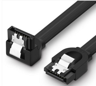 Câble SATA 3.0/6Gbps/Coudé/0.5m/Noir - Nappe UGREEN - grosbill.com - 0