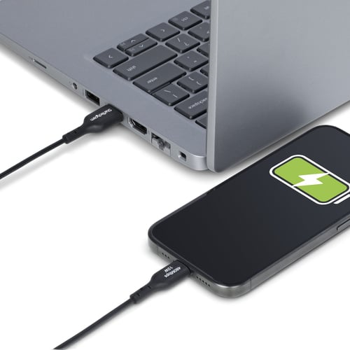 Câble USB-A vers USB-C mâle/mâle - 3m - Noir - Connectique PC - 6