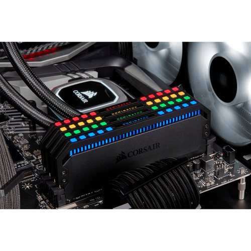 Corsair Dominator Platinum RGB, DDR4-3200, CL16 - 32 GB Quad-Kit, schwarz - Achat / Vente sur grosbill.com - 6
