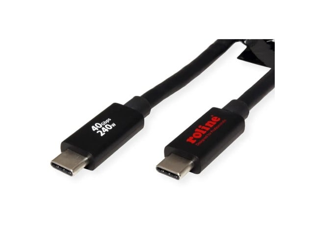 Câble USB-C mâle/mâle - 2m - Noir - Connectique PC - grosbill.com - 1