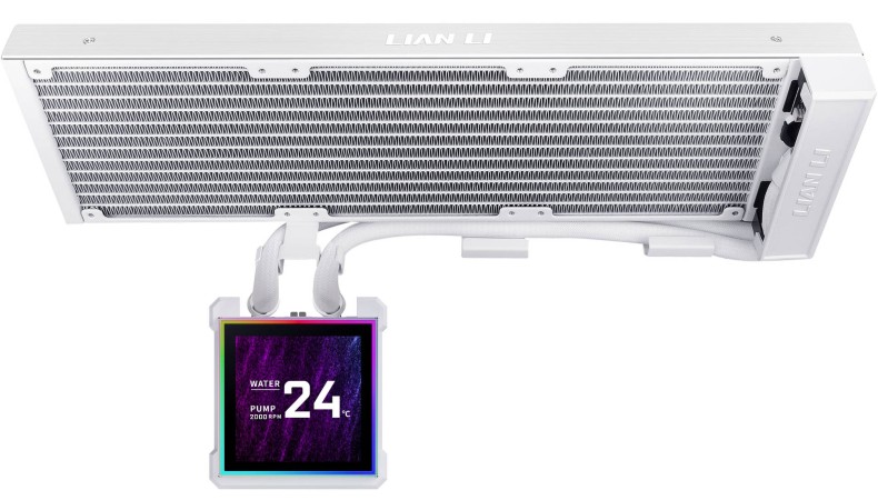 Lian-Li HydroShift II OLED Curved Fanless blanc - Watercooling - 1