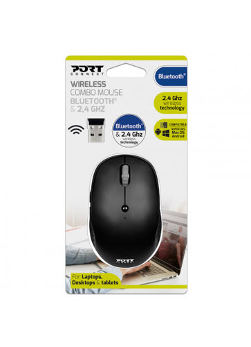 Port Bluetooth sans fil et rechargeable - Souris PC Port - 1
