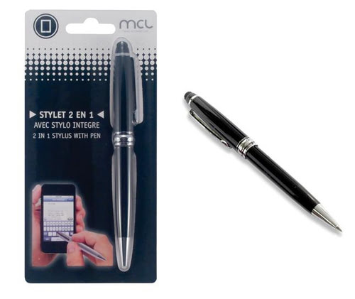 MCL Samar 2 in 1 stylus with pen for tablet blk