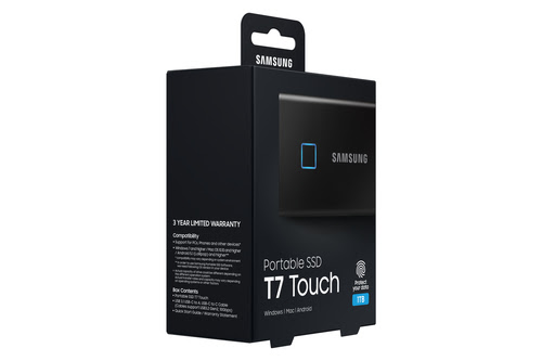 Samsung T7 Touch 1To Black (MU-PC1T0K/WW) - Achat / Vente Disque SSD externe sur grosbill.com - 32