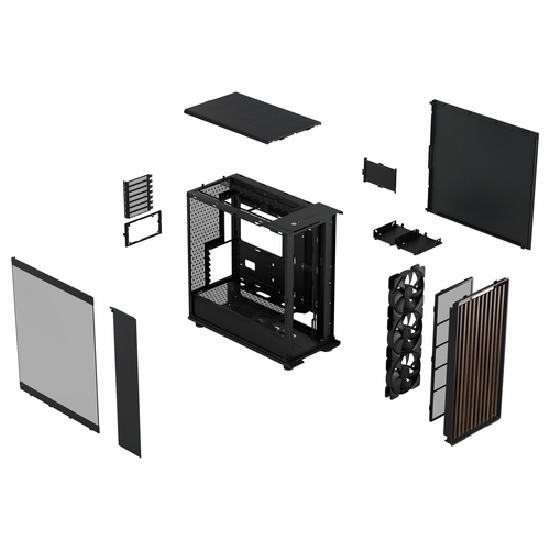 Fractal Design North XL Charcoal Black TG Dark Noir - Boîtier PC - 19