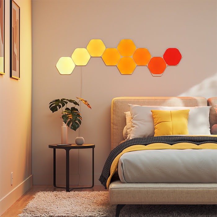 Nanoleaf Shapes Hexagons Starter Kit - 9 pièces  (NL42-0002HX-9PK) - Achat / Vente Objet connecté / Domotique sur grosbill.com - 5