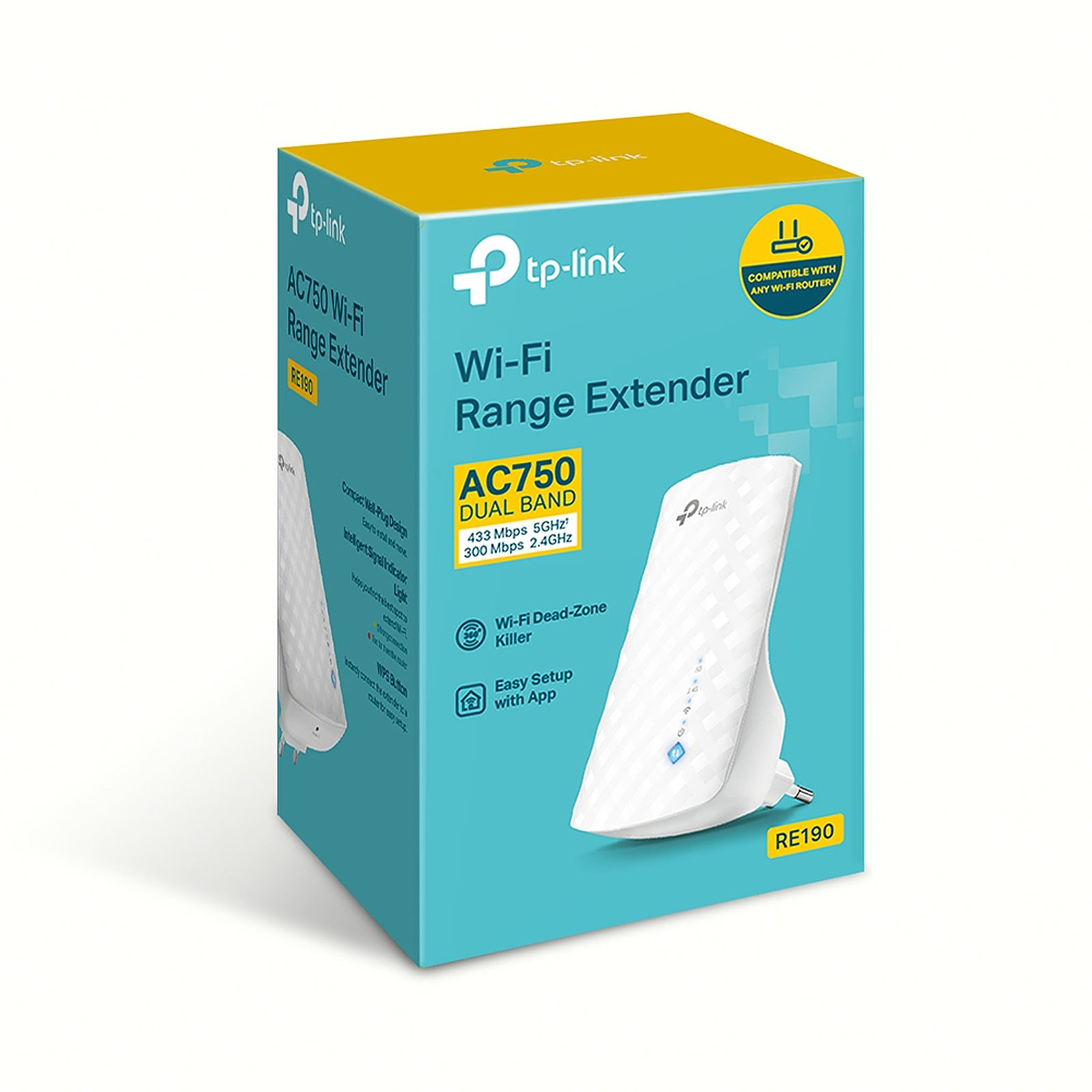 TP-Link RE190 - Répéteur WiFi AC 750 - grosbill.com - 1
