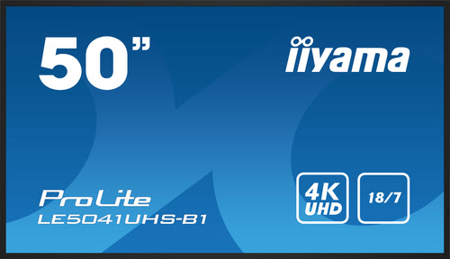 Iiyama LE5041UHS B1 50 4K VA 9ms RJ45 IR HDMI VGA
