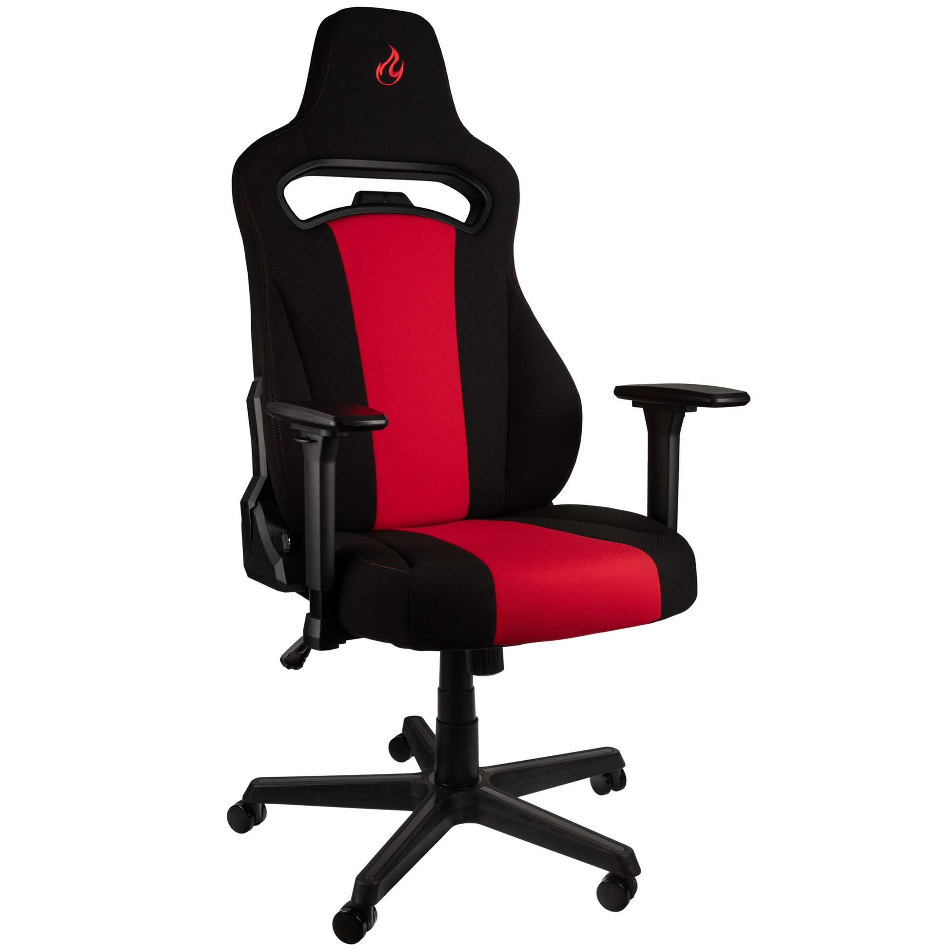 Nitro Concepts E250 Inferno Red Noir/Rouge - Siège PC Gamer - 0