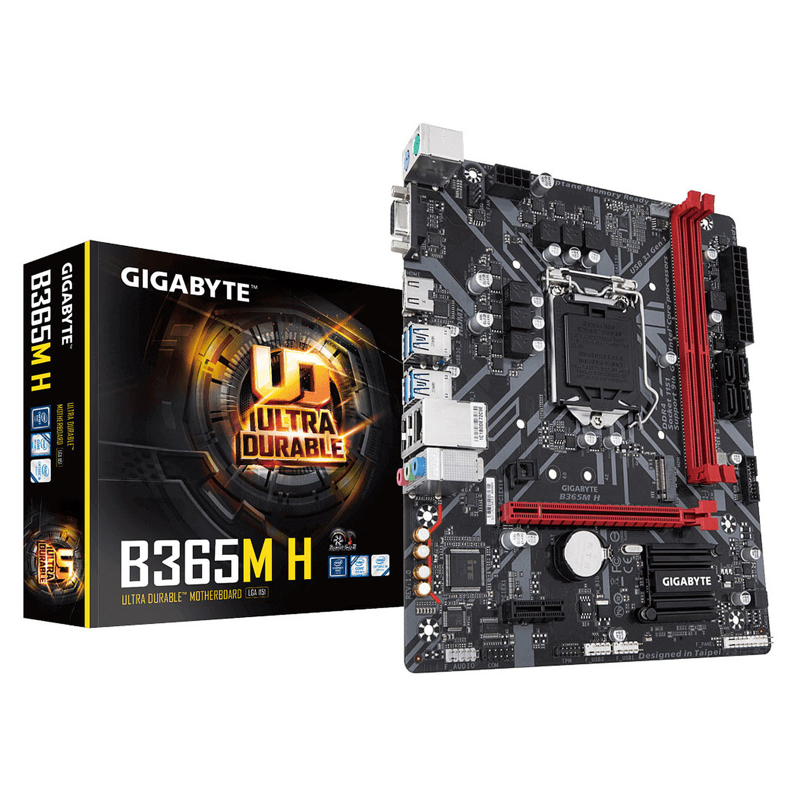 Gigabyte B365M H Micro-ATX  - Carte mère Gigabyte - grosbill.com - 0