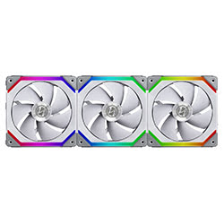 Grosbill Ventilateur boîtier Lian-Li UNI FAN SL120 RGB - Blanc - Pack de 3