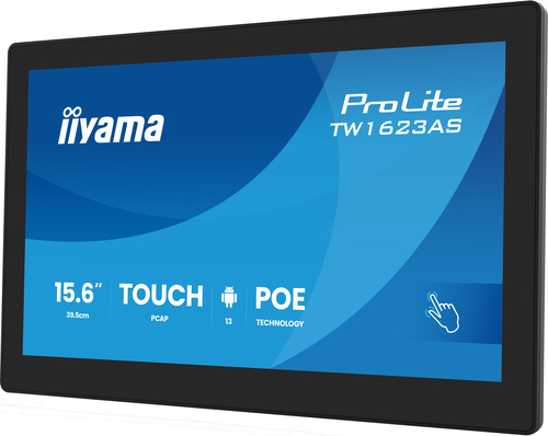 Iiyama Prolite TW1623AS-B3P - 15.6" Tact IPS 30ms Android13 RJ45 (TW1623AS-B3P) - Achat / Vente Affichage collaboratif sur grosbill.com - 2