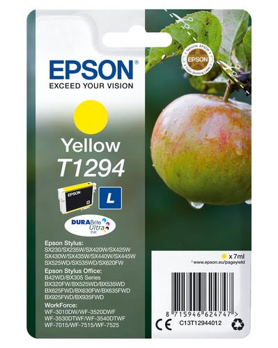 Epson - Jaune - C13T12944012 - Achat / Vente Consommable imprimante sur grosbill.com - 0