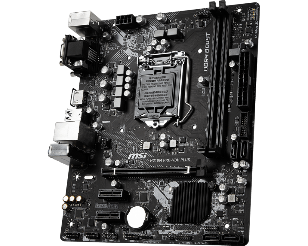MSI H310M PRO-VDH PLUS Micro-ATX  - Carte mère MSI - grosbill.com - 2