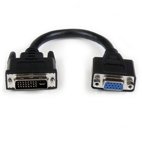 8in DVI to VGA Cable Adapter M/F - Achat / Vente sur grosbill.com - 0
