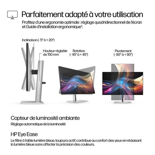 HP S7 PRO 727PQ 27IN ZOLL 16:9 - Achat / Vente sur grosbill.com - 9