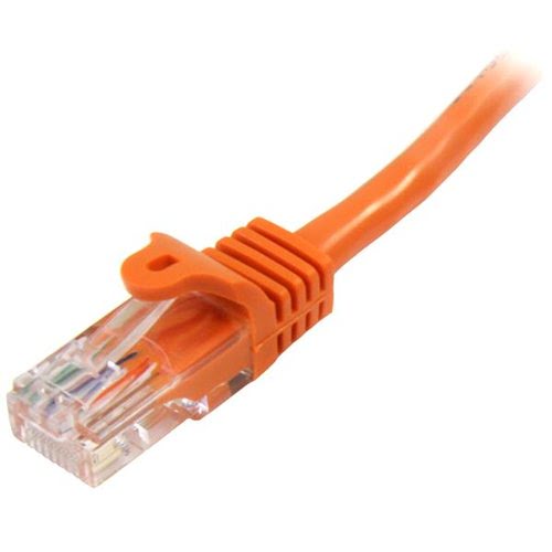 0.5m Orange Snagless Cat5e Patch Cable - Achat / Vente sur grosbill.com - 1