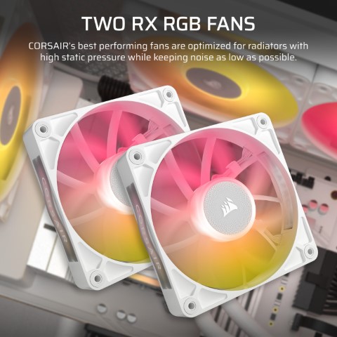 Corsair iCUE LINK TITAN - 240 RX RGB AIO/240mm - Blanc - Watercooling - 5