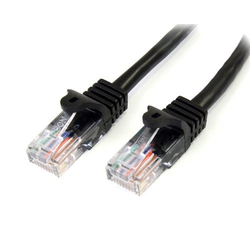 3m Black Snagless UTP Cat5e Patch Cable - Achat / Vente sur grosbill.com - 0