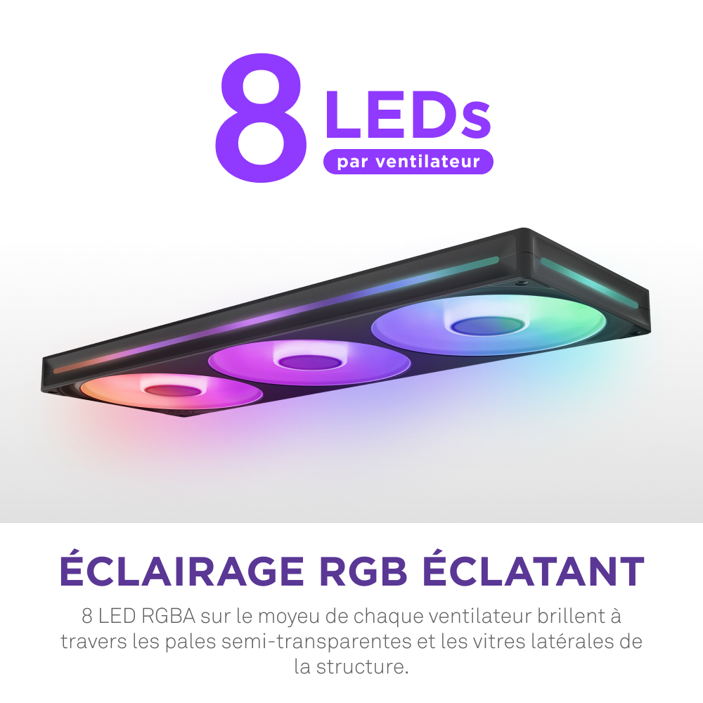 NZXT F420RGB Core Fan (Single Frame) - Ventilateur boîtier NZXT - 10
