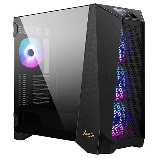 MSI Pack MSI Boitier MEG PROSPECT 700R+Alim 1000W Gold# Noir - Boîtier PC - 8