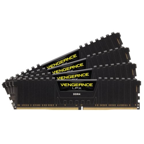 Corsair Vengeance LPX schwarz, DDR4-3200, CL16 - 64 GB Quad-Kit - Achat / Vente sur grosbill.com - 0