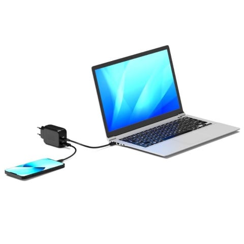 Port Chargeur mural GaN 65W - 2 ports + Câble USB-C 2m (902065EPEU) - Achat / Vente Chargeur sur grosbill.com - 6