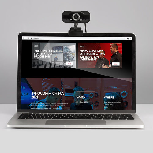 LINDY Full HD 1080p Webcam with Microphone - Achat / Vente sur grosbill.com - 3