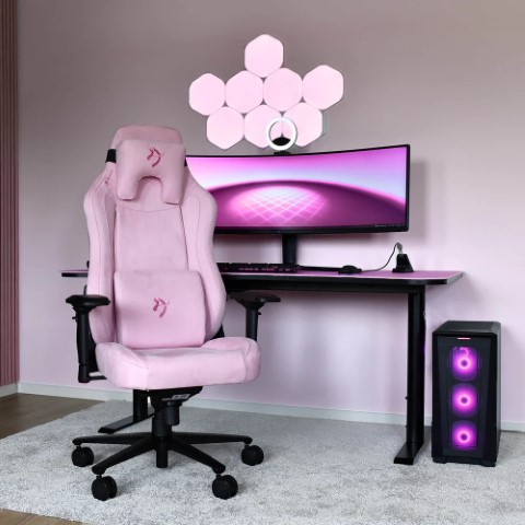 Arozzi Vernazza Supersoft Rose - Siège PC Gamer - grosbill.com - 4