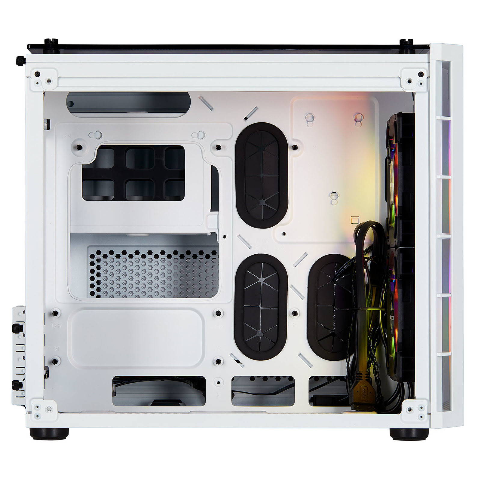 Corsair Crystal 280X RGB White  - Boîtier PC Corsair - grosbill.com - 3