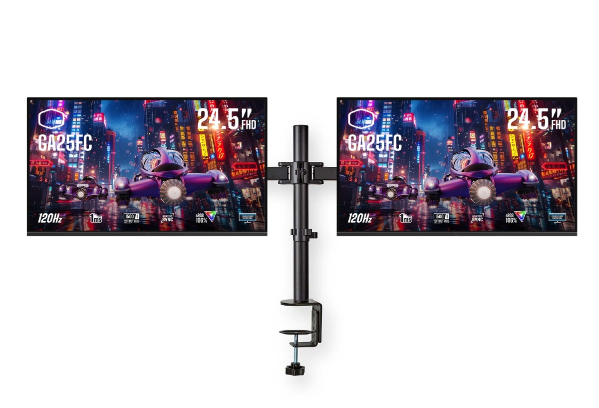 Cooler Master 24 pouces  2 x GA25FC + MMDOS110BK - Ecran PC - 0