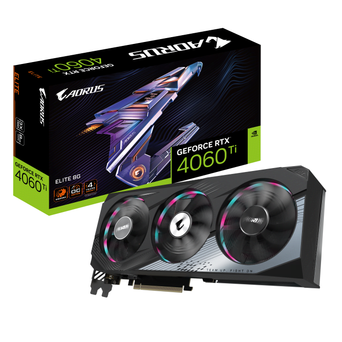 Gigabyte AORUS GeForce RTX 4060 Ti ELITE 8G - Carte graphique - 0