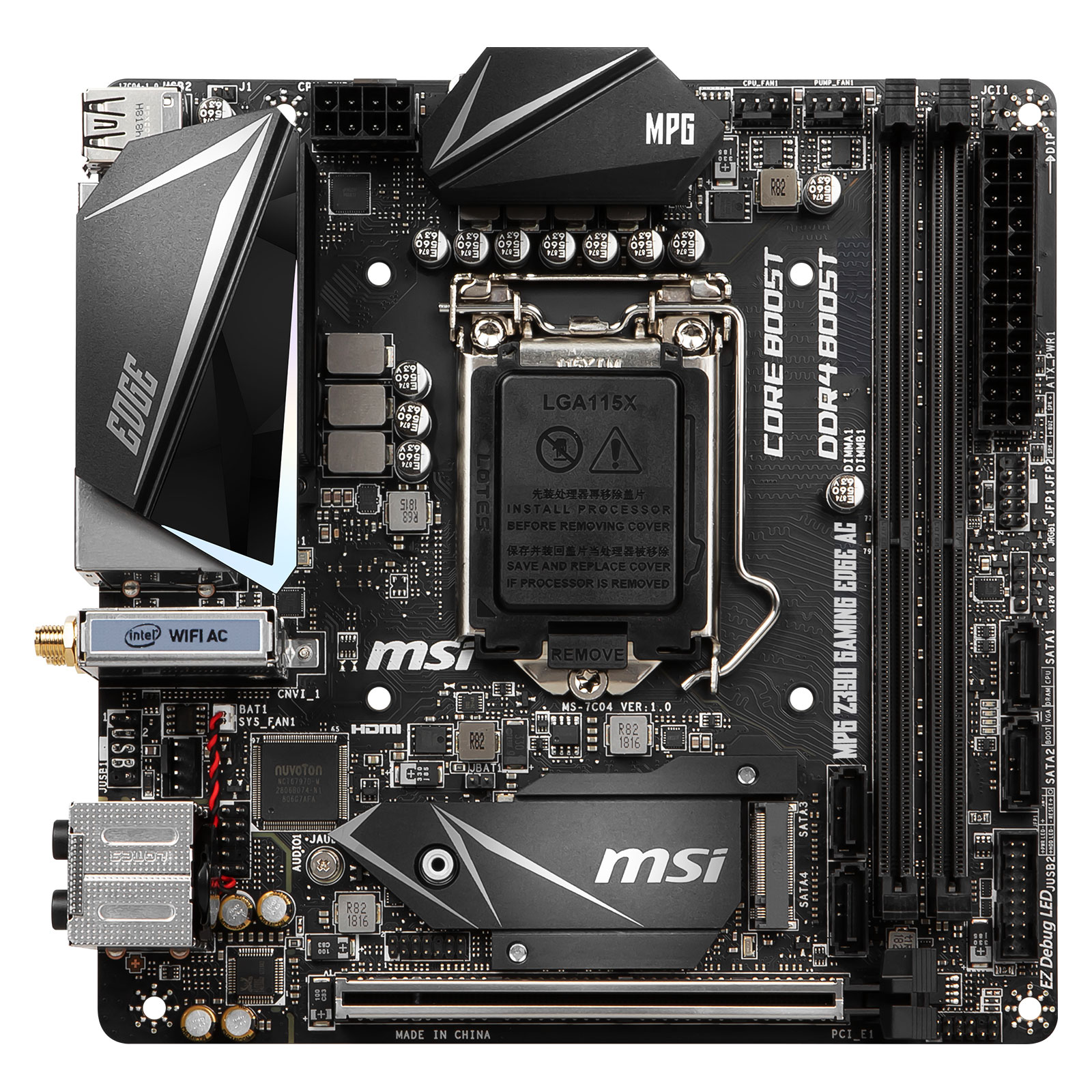 MSI Z390I GAMING EDGE AC Mini-ITX  - Carte mère MSI - grosbill.com - 4