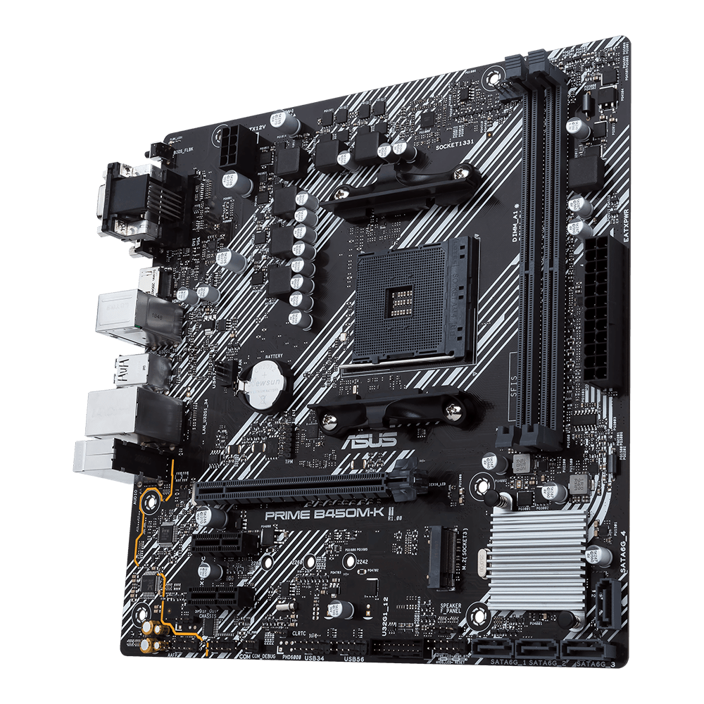 Asus PRIME B450M-K II Micro-ATX  - Carte mère Asus - grosbill.com - 2