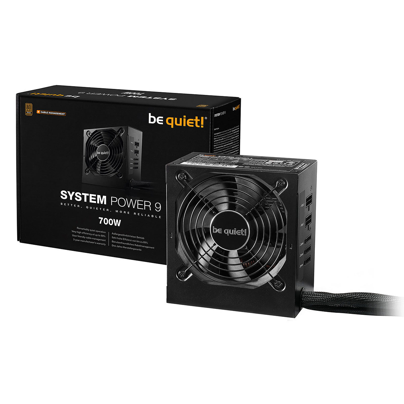 be quiet! System Power 9 CM (700W) - Alimentation be quiet! - 1