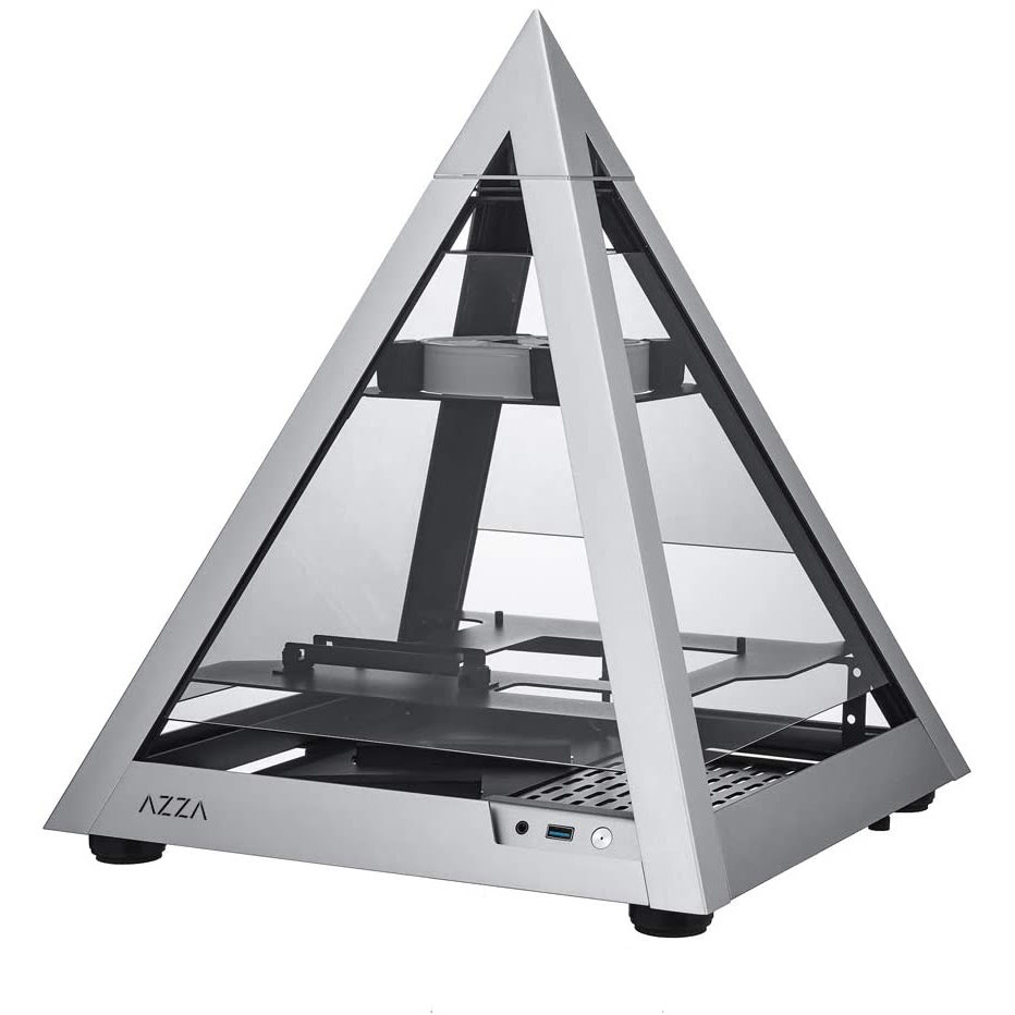 Azza Pyramid MINI 806 Gris - Boîtier PC Azza - grosbill.com - 0