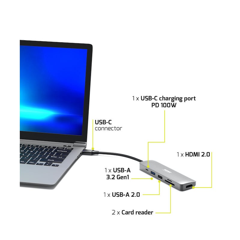 DOCKING TYPE C 5 IN 1 for BtoC# - Accessoire PC portable Port - 2