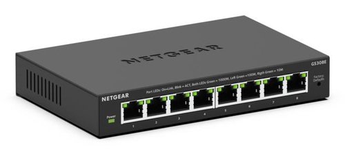 Switch Netgear 8PT GIGABIT PLUS SWITCH GS308E - grosbill.com - 1