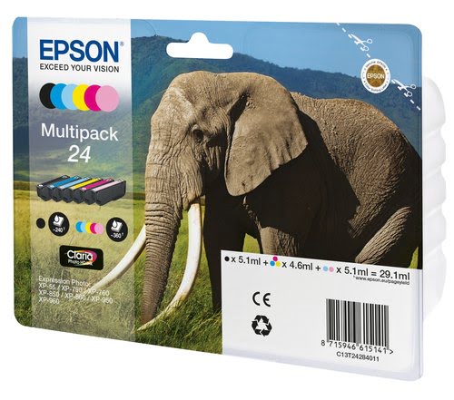 Epson Ink/24 Elephant CLcMLmYK - Achat / Vente Consommable imprimante sur grosbill.com - 1