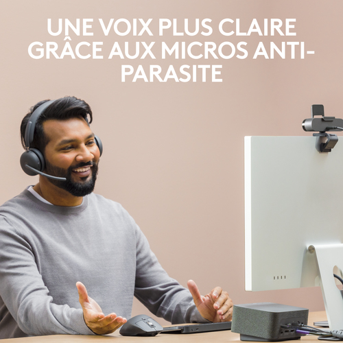Logitech Zone Wireless 2 Stereo Gris - Micro-casque - grosbill.com - 3