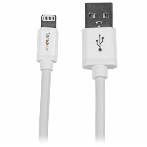 2m White 8-pin Lightning to USB Cable - Achat / Vente sur grosbill.com - 0