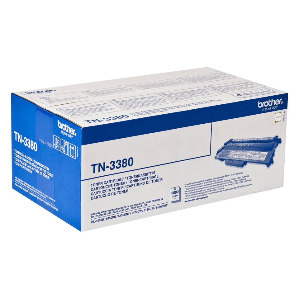 Toner Noir TN3380 pour imprimante Laser Compatible Brother - 0