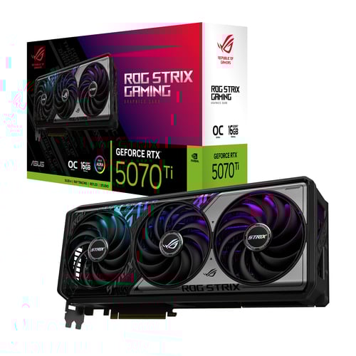 Carte graphique Asus ROG Strix GeForce RTX 5070Ti 16GB GDDR7 OC Edition Grosbill