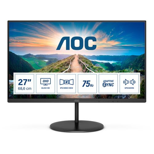 AOC V4 Q27V4EA 27 LED 2K Ultra HD 4 ms Black
