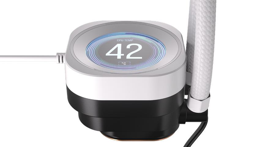 Corsair NAUTILUS 360 RS LCD - 360mm - Blanc - Watercooling - 6